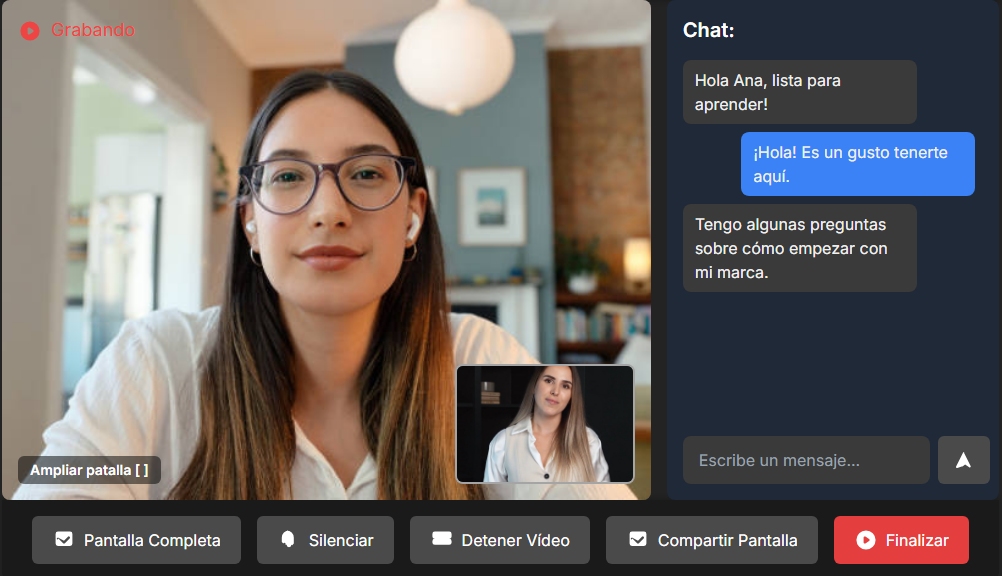 Ilustración de Influencer Dando Mentoría